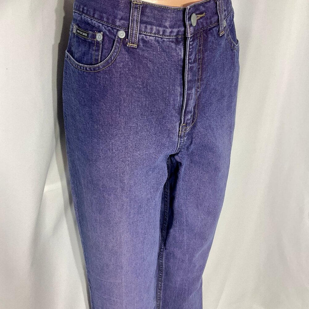 Vintage New York Jeans Sz 10 Purple Wash Original Fit Womens Denim 100% Cotton